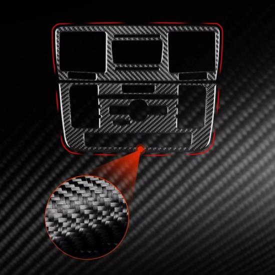 2Pcs Real Carbon Fiber Console A/C CD Panel Trim For Benz G-Class W463 G63 13-18