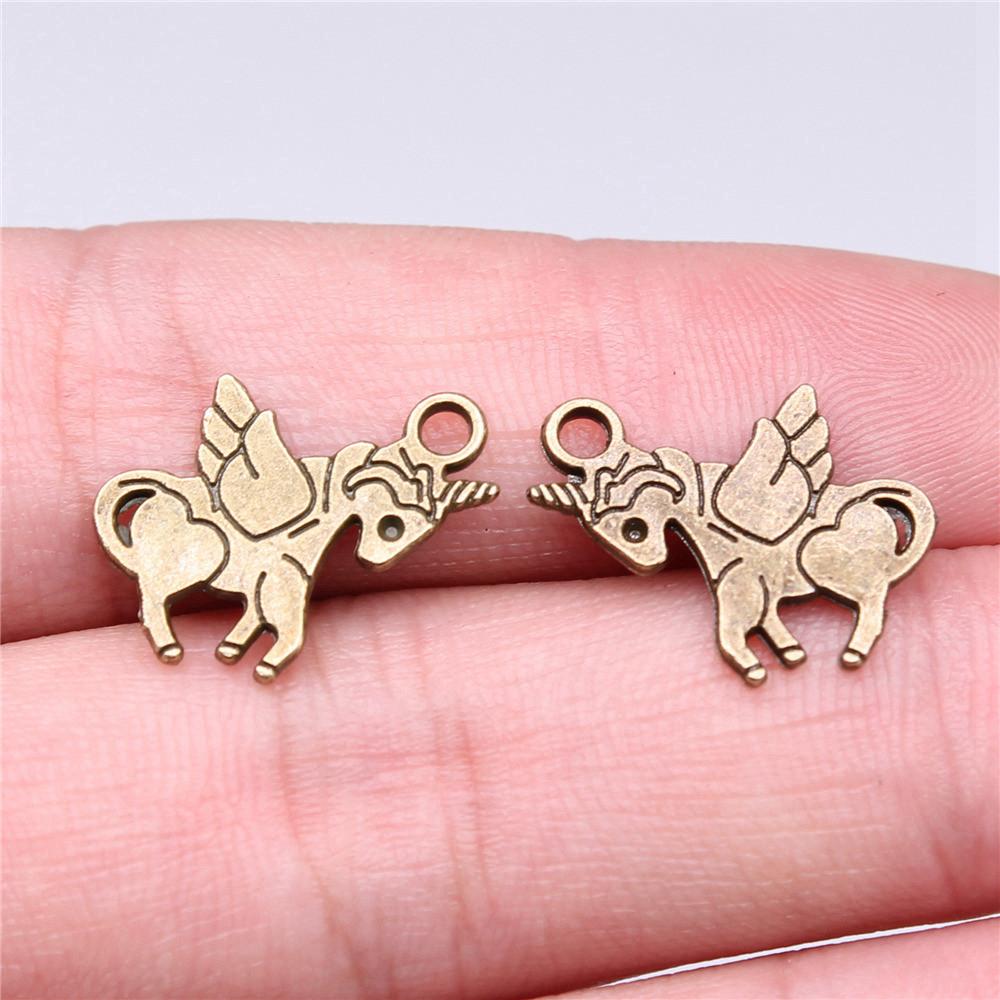 Unicorn Charms Pendant Ladies' Jewelry Bulk Vintage Decorations