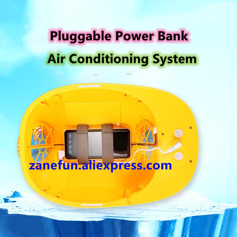 Шлем с 3 солнечными панелями, 2 вентиляторами, светодиодной подсветкой, RGB-предупреждением, перезаряжаемой литиевой батареей, Power Bank, для работы на открытом воздухе, солнечный вентилятор, ABS-кепка