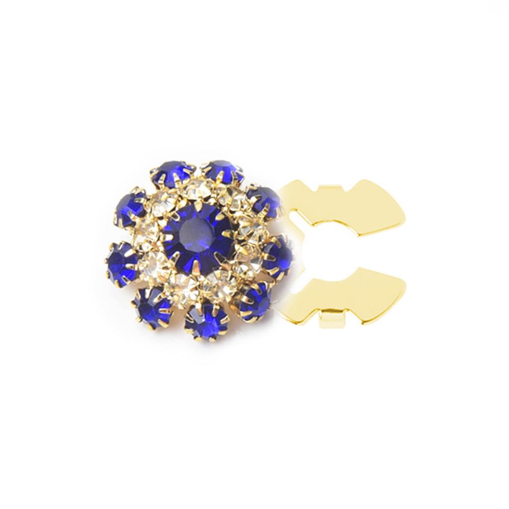 Rhinestone Button Cover Decorative Button Embellishment Button Flower Button Cover for Jewelry Craft Decoration