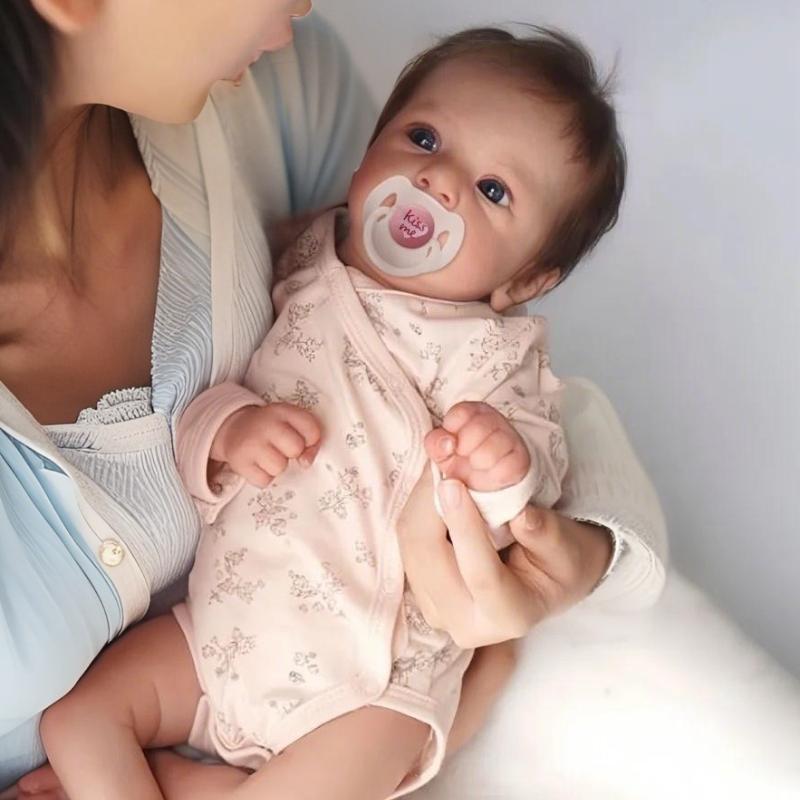 Реалистичная 19'' 49 см кукла-реборн, симуляция младенца, мягкое на ощупь тканевое тело, куклы для новорожденных, чистая ручная роспись, живые куклы-младенцы для детей, игрушка для сна