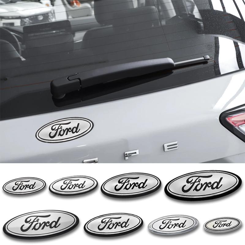 For Ford Focus MK3 Ranger Fiesta S-Max Mondeo Grille Sticker ABS Car Styling Front Hood Emblem Rear Trunk Badge Auto Accessories CVW1 b11