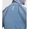 Gymshark Бесшовная толстовка с капюшоном Shadow Faded Blue A1b1w Ucmg