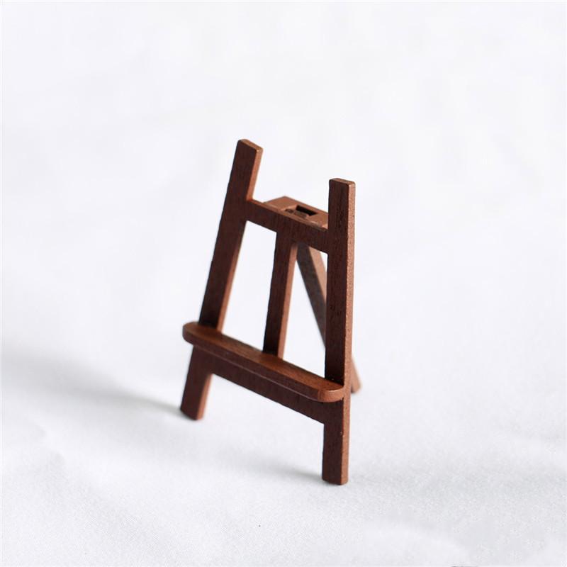 Аксессуары для украшения кукольного домика, миниатюрный деревянный мольберт, мини-доска, миниатюрные художественные принадлежности для кукол 1:12 миниатюрных игровых набора