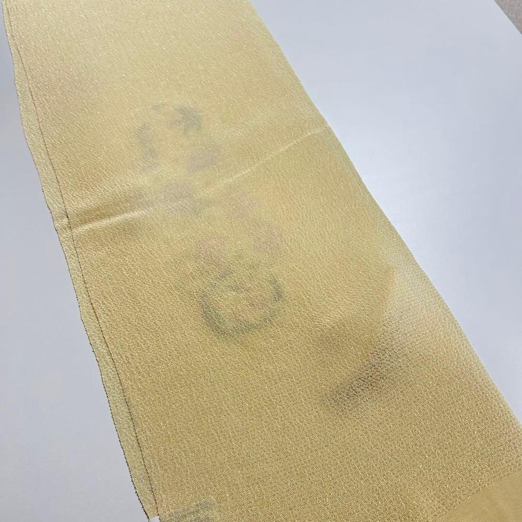 Used Final Price Reduction - Limited to 20 items - New - Made in Japan - Silk - Chirimen Fabric - Embroidery - Obiage 985