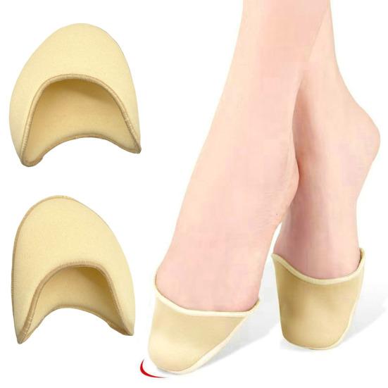 1 Pair Sponge Insert Pads for Ballet Shoes Forefoot Pressure Relief Reusable Washable Toe Protector for Ballet Dance Performance And Daily Wear