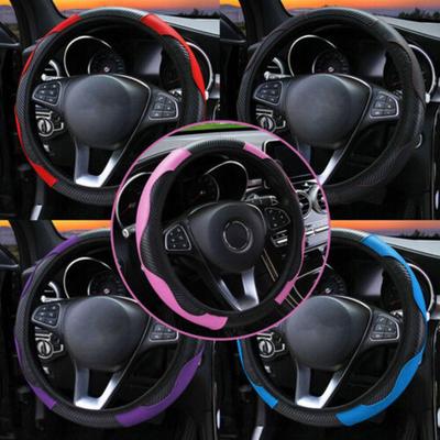 Универсальные кожаные чехлы на руль для Renault Clio Megane Scenic Duster Fluence Laguna Kangoo Противоскользящие аксессуары