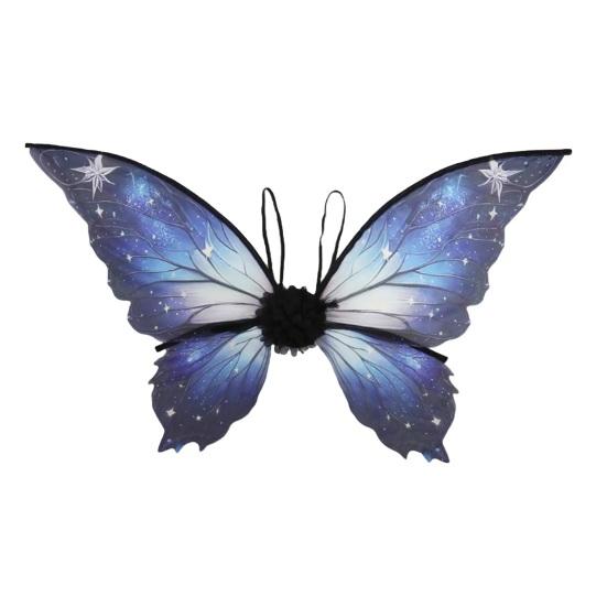 Butterfly Fairy Wings for Adult Women Elf Princess Dress-Up Costume Angel Cosplay Accessory for Halloween Parties Stage Performances