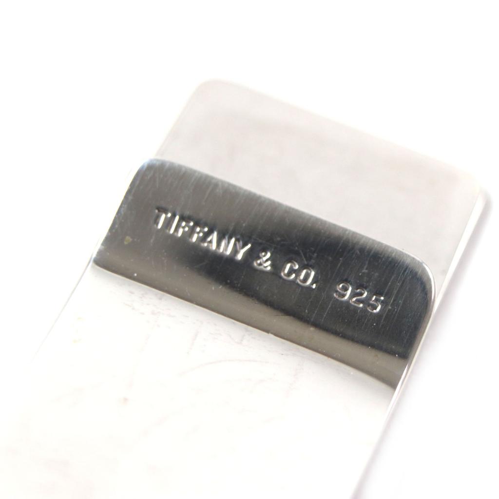 Отличный TIFFANY&Co. Запонки Мужские украшения Гравировка логотипа зажим для денег Серебро925 Б/у