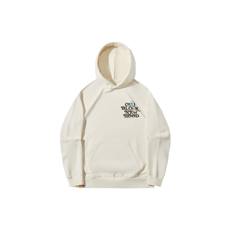 Li Ning X Steven Harrington Collaboration Skateboard Series Cartoon Print Pullover Hoodie Men Hoodies Off-White AWDTD07-4