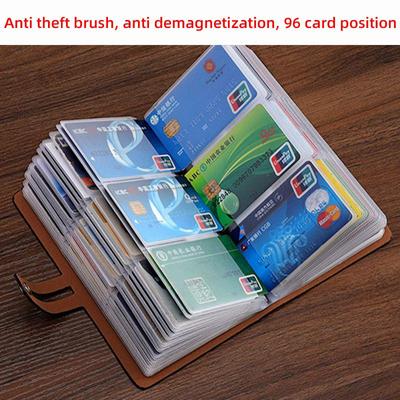 Сумка для карточек большой емкости, многофункциональная сумка для визиток, сумка для удостоверения личности, женская простая мужская сумка для карточек