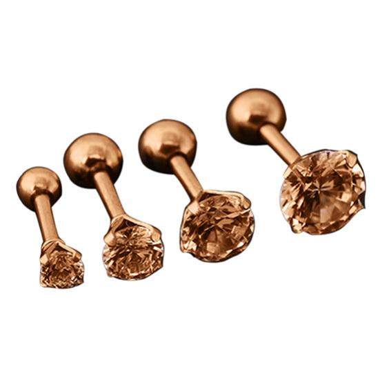 Мужчины женщины горный хрусталь хрящ козелка бар спираль верхнего уха серьги-гвоздики