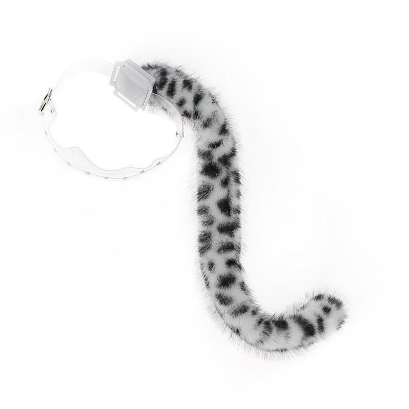 Electric Remote Control Swinging Cat Tail Plush Cosplay Prop Anime Convention Adult Costume Accessory