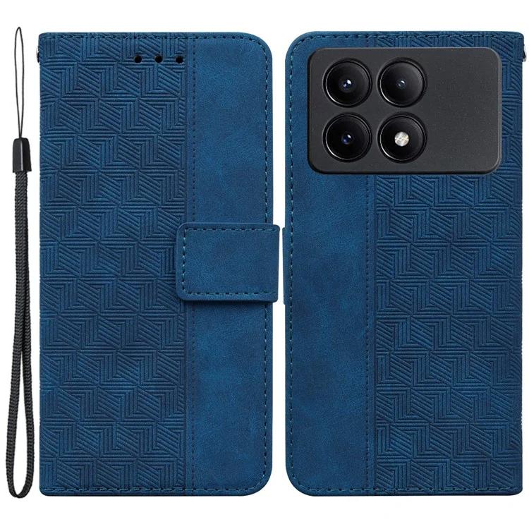 Для Xiaomi Poco X6 Pro 5G / Redmi K70E 5G Anti-Drop PU кожаный чехол для мобильного телефона с подставкой и кошельком