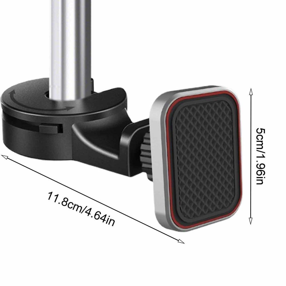 Держатель для телефона на подголовник, вращающийся на 360 градусов, магнитный крючок для автомобильной сумки с кронштейном для мобильного телефона, магнитный кронштейн для заднего сиденья автомобиля