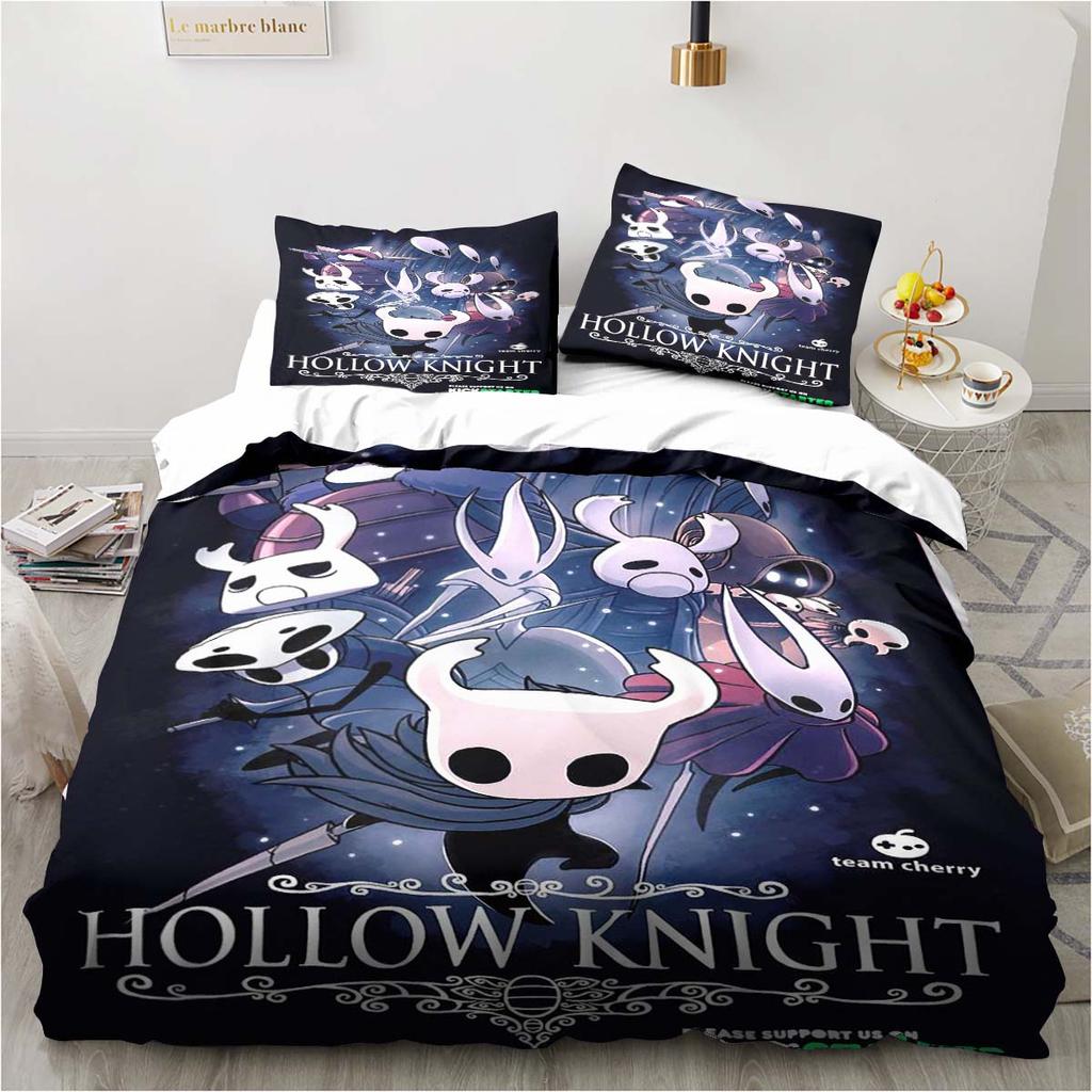 Новый комплект постельного белья Hollow Knight Fashion с 3D цифровой печатью, пододеяльник, одеяло, кровать, одинарный, полуторный, двуспальный, королевский, для молодежи, для девочек, для мальчиков, подарок