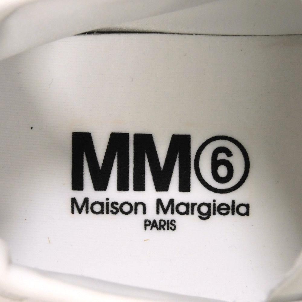 Used 65992 Low-cut Half Paint S59WS0150 7896 37 Platform Shoes White Black 9.4" Unused MM6 Light Gray Women's from