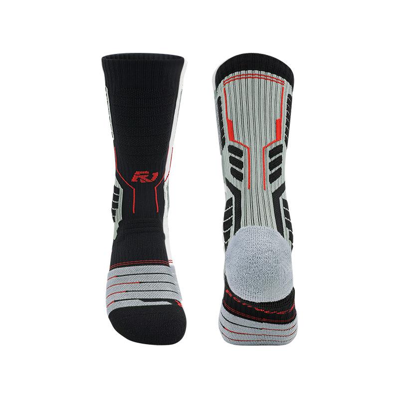 Non-Slip Professional Basketball Socks Men'S Medium Tube American Thickened Towel Bottom Women'S Sweat-Absorbing And Breathable Sports Socks Men'S