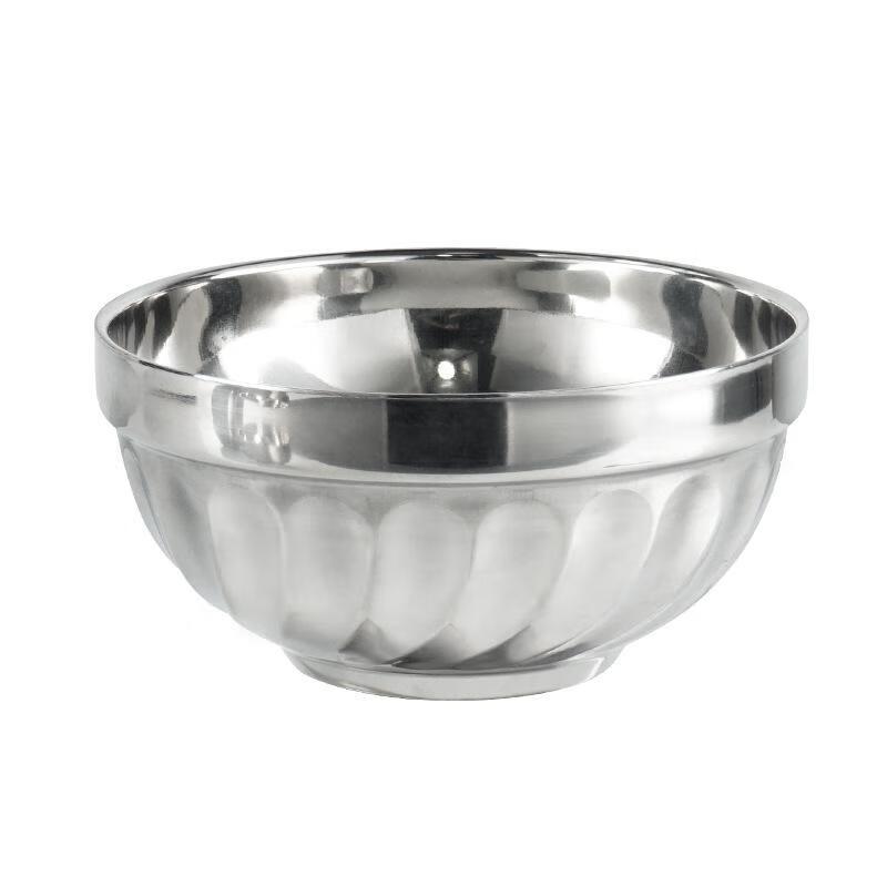 JingJingRS 304 Stainless Steel Double-Layer Insulated Dining Bowl