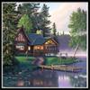 5D Diy Новые алмазные картины, полные бриллиантов, пейзажи, коттеджи, алмазные картины, стразы, вышивка крестиком, домашний декор