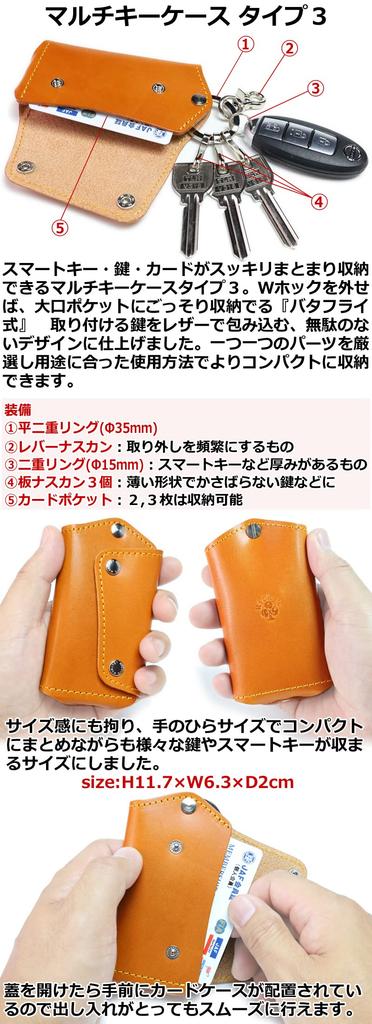 Ricky's Multi-Key Case, Type III, Smart Key, Storage Pocket, Remote Control, Remote Control Key,