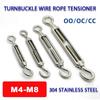 1Pcs M4/M5/M6/M8 Tension Device Line Hooks & Eye Turnbuckle Chain Rigging New Wire Rope Tensioner