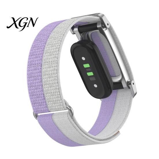 Comfortable Sleep Band for Daily Use Nylon Fitbit Air, Breathable Woven Sport Strap, Adjustable Replacement Fitness Tracker Bracelet Wristband