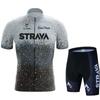 STRAVA Tour De Cycling Suit Short Sleeve Set Speed-drying Clothes Drawable Design