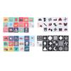 64pcs High Contrast Baby Flashcards Visual Stimulation Flashcard Early Educational Toy