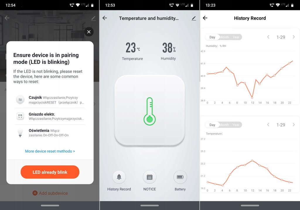 ZigBee TUYA Smart Temperature Humidity Sensor
