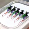 1/5Pcs 0.4/0.5/0.6CM Fly Fishing Lure with Sharp Hook Realistic Bionic Flying Bait Freshwater Saltwater Bass Trout Fishing Accessories