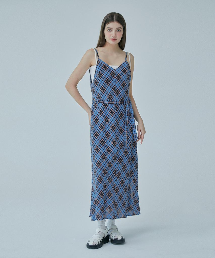 PINBLACK Check Sleeveless Dress
