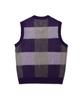 ISTKUNST Uuu Oval Logo Coloring Knit Vest_Purple(Ik2Cfmk680A)