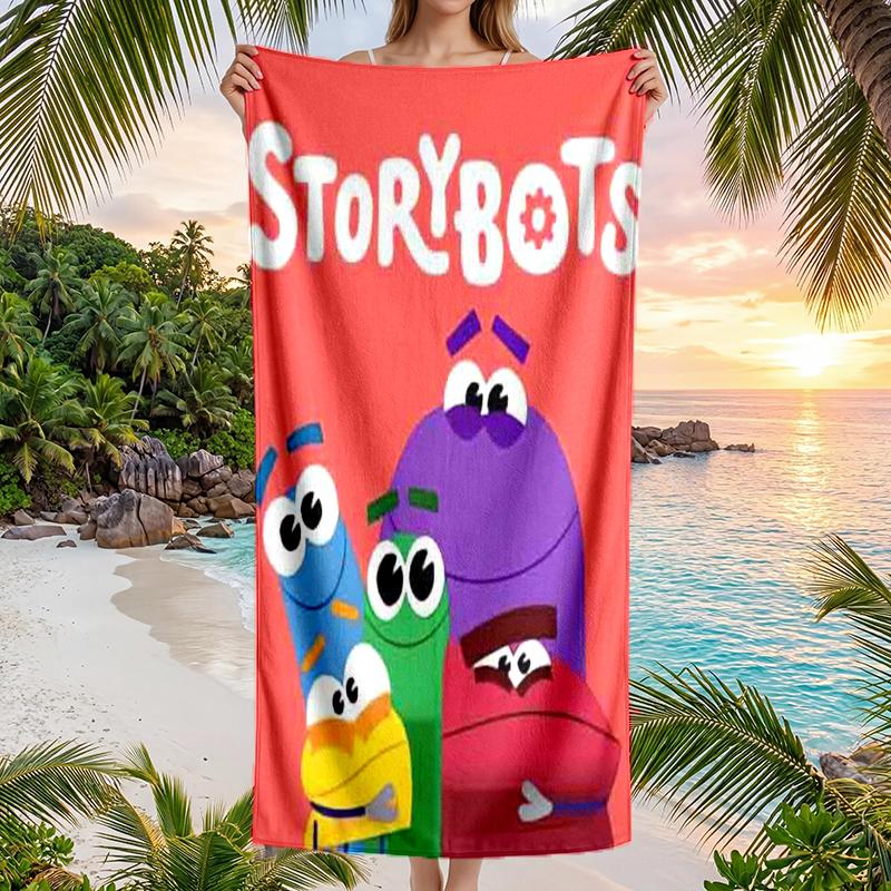 Ask Storybots Fashion Beach Towel: Ideal for Summer Adventures Soft, absorbent and quick drying suitable for swimming and bathing