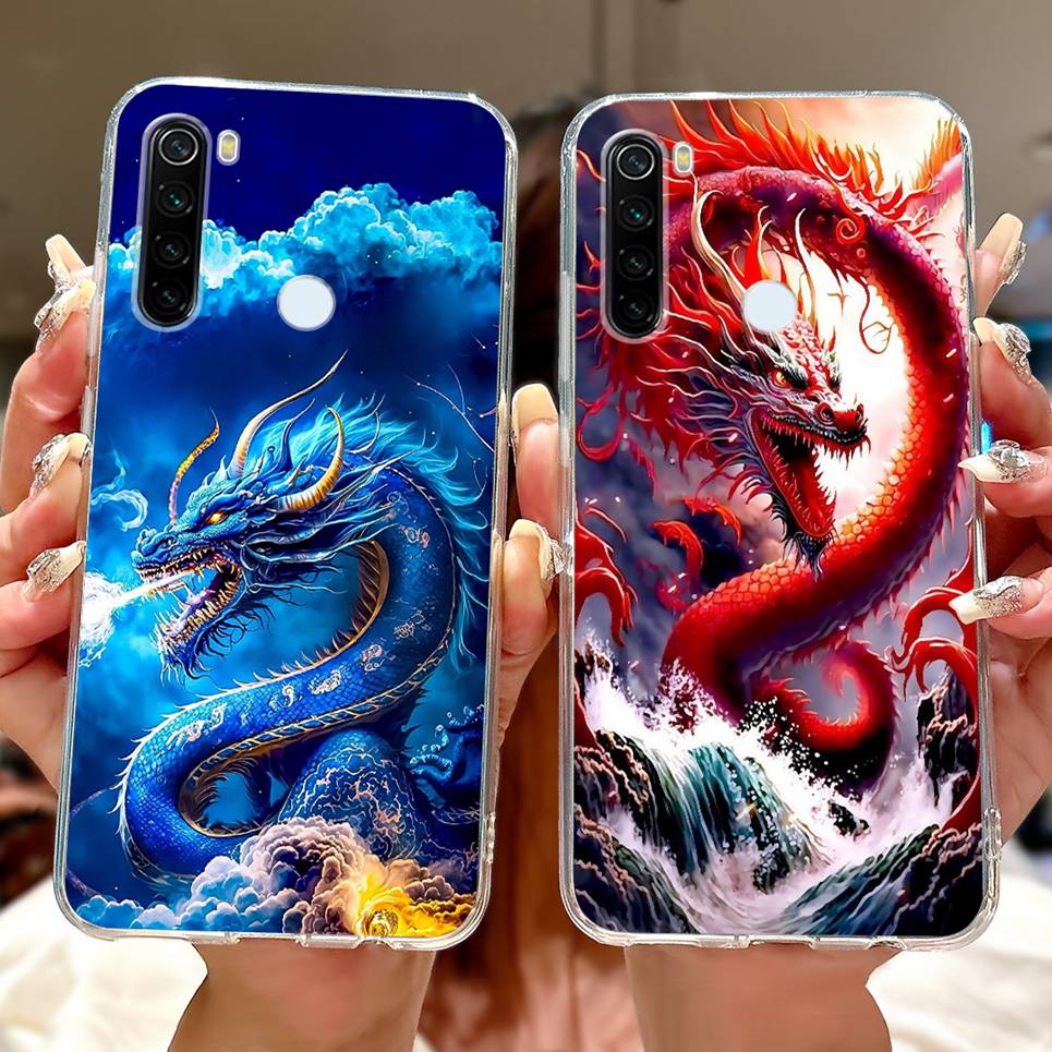 Прозрачный Мягкий Тонкий Чехол Для Телефона Для Xiaomi Redmi Note 8 Pro Note 8t Note8 Задняя Крышка Роскошный Модный Цветочный Мультяшный Coque