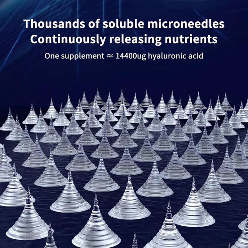 1 пара маска-патчи для глаз с микроиглами, гиалуроновая кислота, лечебная наклейка от пятен, маска с длиной иглы 0,2 мм, увлажняющая