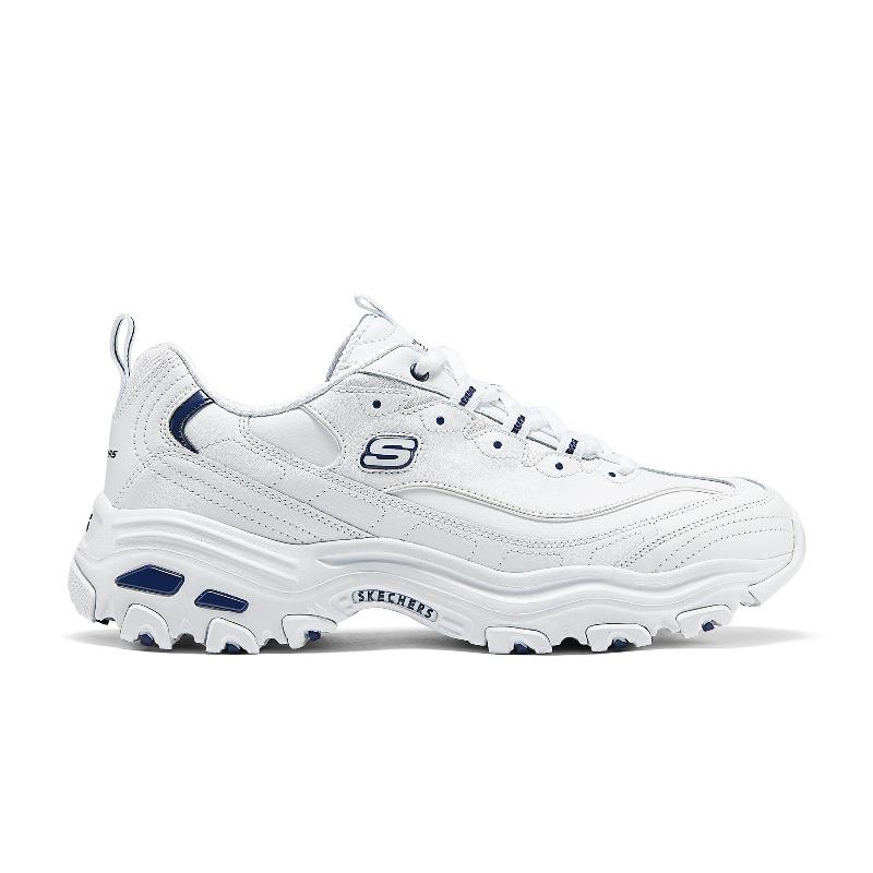 Skechers D'LITES 1.0 Мужские Белые Низкие Папины Кроссовки Панда Обувь 52676-WNV