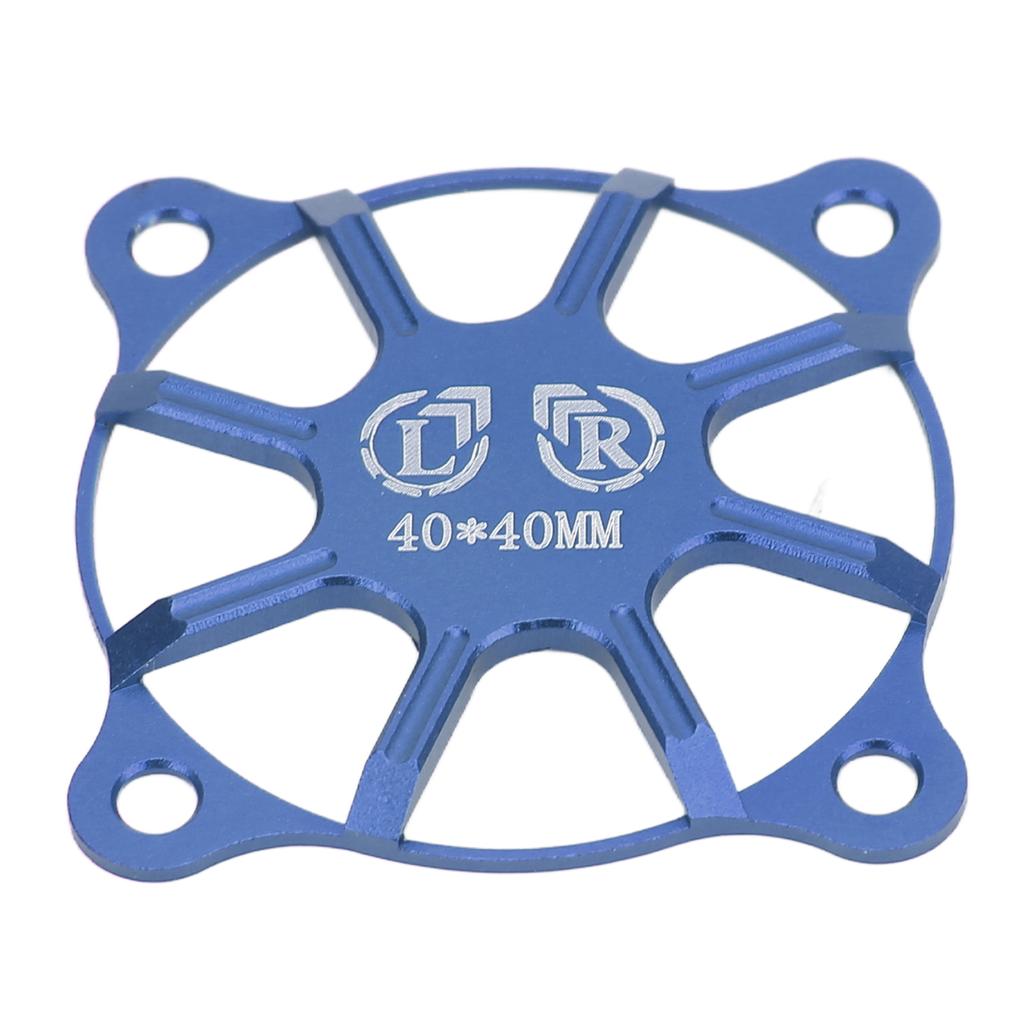 RC Cooling Fan Cover 40x40mm Aluminium Alloy Protective Accessory Part for Motor Dark Blue