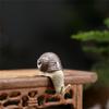 Snail Miniature Figurine Model Coarse Pottery Ceramics Snail Statue Ornament for Fairys Garden Landscape Decoration