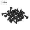 uxcell 25pcs 3mm Electric Guitar Bass Pickguard Screws for SQ, ST, and TL Guitars, Black