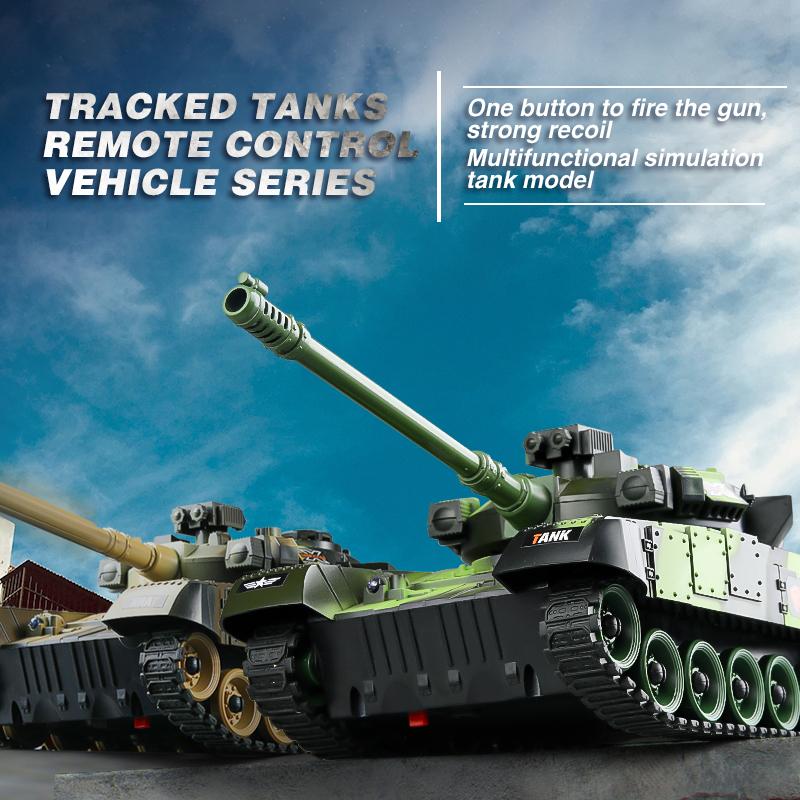 New 9 Channel RC Tank Military War Battle United States M1 Leopard 2 Remote Control Toy Car Tactical Model Electronic Toys for Boys Children