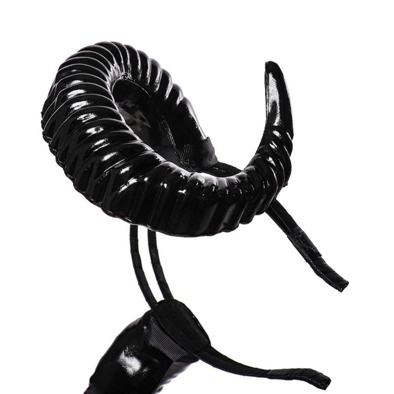 Хэллоуин Ведьма Рога Быка Форма Ободок Снимать Фильм Демон Злой Обруч для Волос Греческий Бог Косплей Вечеринка Костюм Головной Убор