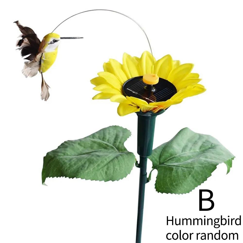 Solar Powered Dancing Fluttering Butterflies Garden Decoration Flying Humming Bird Garden Yard Outdoor Home Decoration Lawn