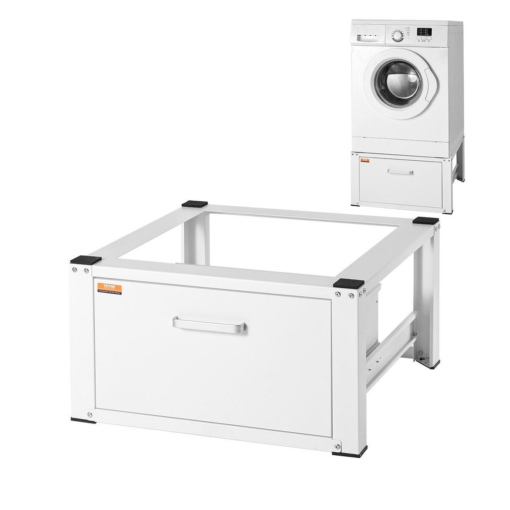 Laundry Pedestal 686mmW x 366mmH, Washer And Dryer Base Stand Platform Universal Fit 299kg Capacity, Heavy Duty Multi-Functional Base for Washing