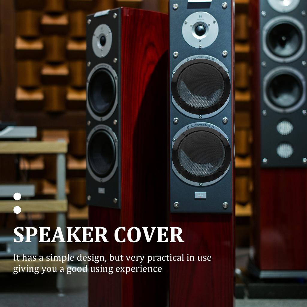 2Pcs Metal Speaker Protector Cover Heavy Duty Cold Rolled Steel Case for DIY Car Audio Subwoofer Decorative Circle
