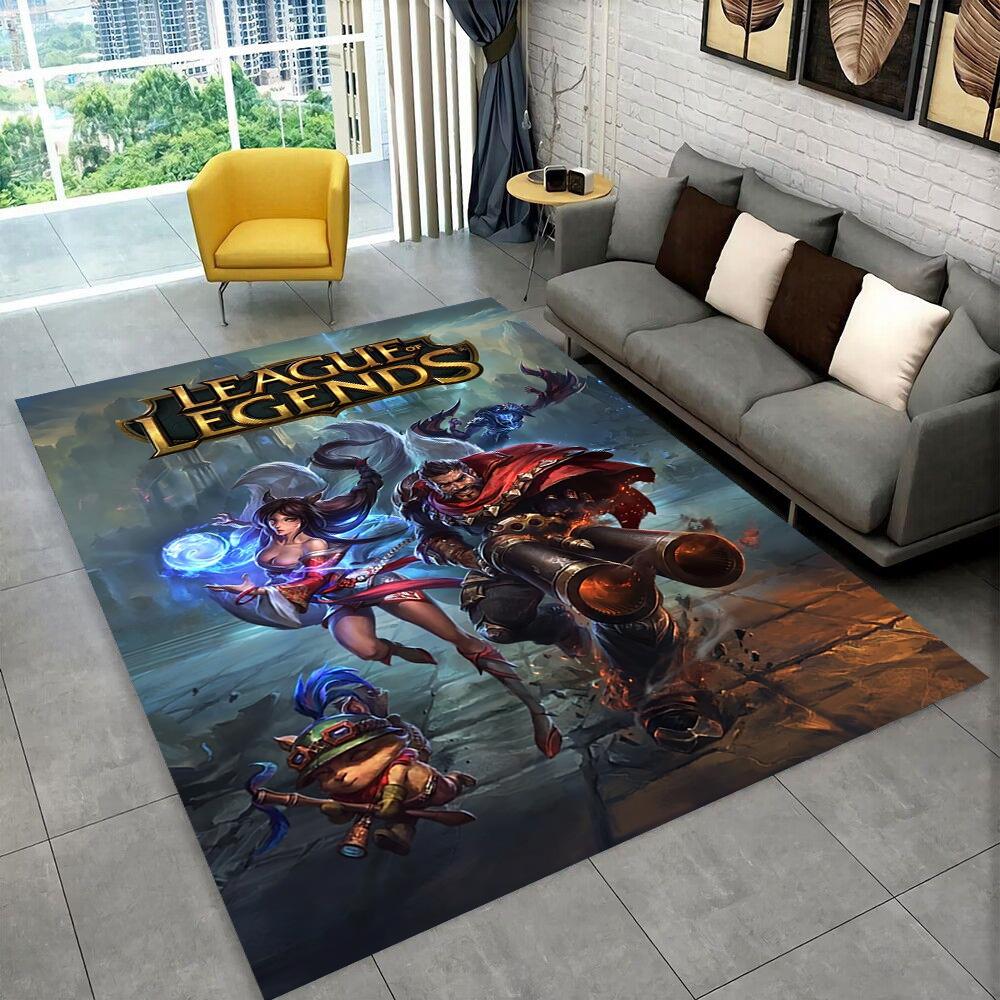 3D LOL League of Legends Джинк Игровой Подарок Ковер для Гостиной Спальни Дома Украшение Дивана, Детский Игровой Нескользящий Коврик