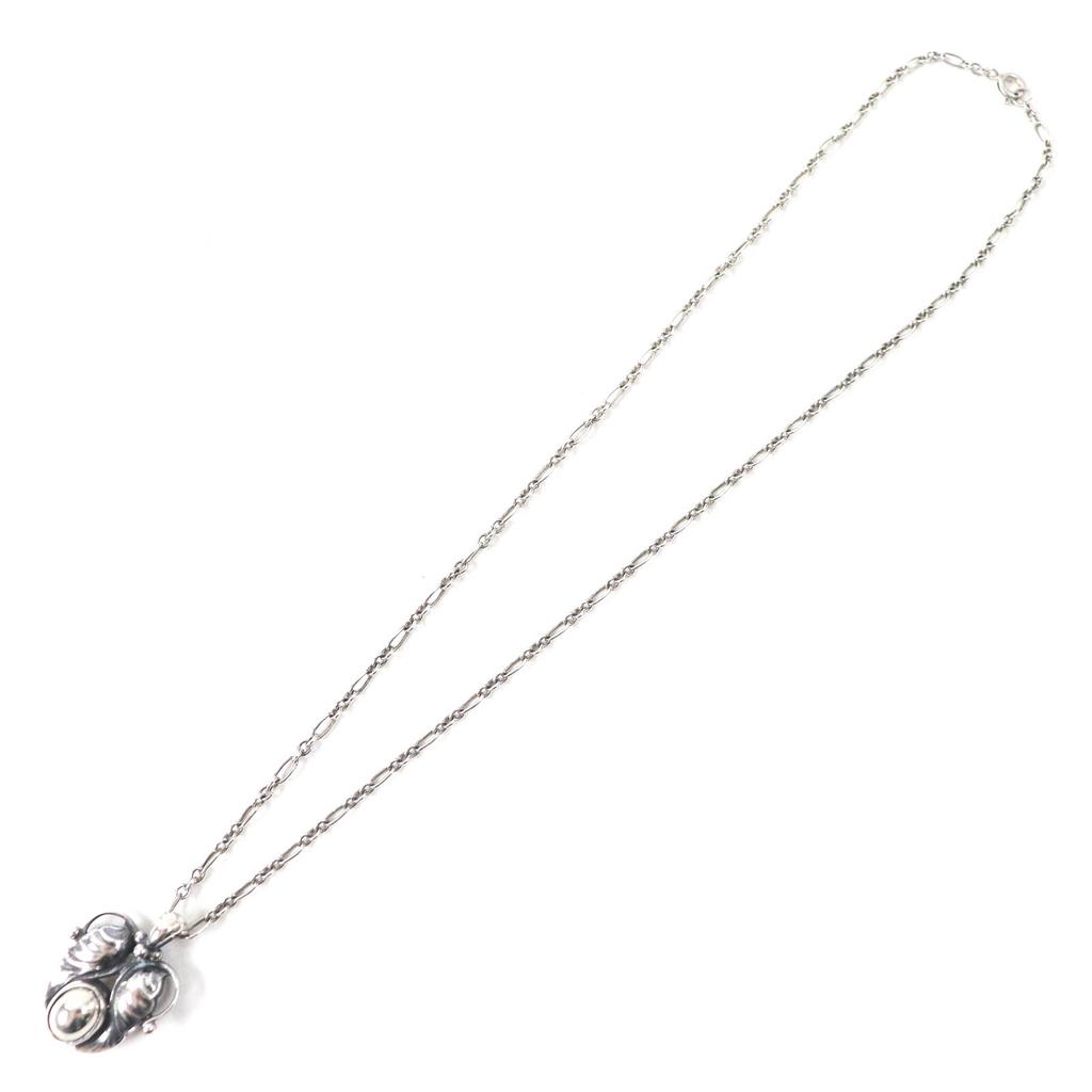 Great Georg Jensen Necklace ear pendant Silver SV925 Women 1994 Used