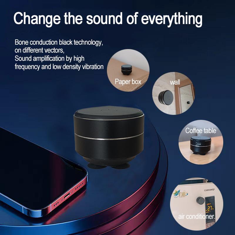 Aumengear Bone Conduction Speaker Vibration Stereo Audio Digital TWS Wireless Smallest Speakers Mini Portable Metal Speaker 7
