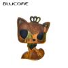 Cute Acrylic Anime Brooches Cartoon Cat Shape Multicolors for Women Dress Cat Hijab Pins