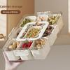 Snack Box Container with Multiple Compartments BPA Free Transparent Lid Design Refrigerator Organizer Food Storage Box